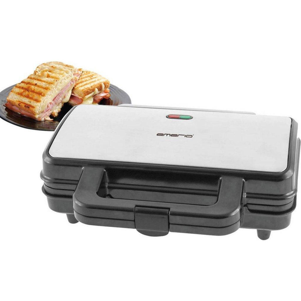 Emerio St-109562.17 Tosti-Ijzer Rvs/Zwart