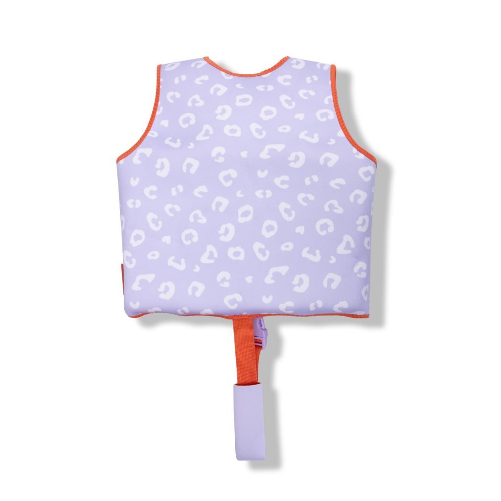 Overige Merken Swim Essentials Zwemvest Luipaard 3-6 Jaar Lila/Rood