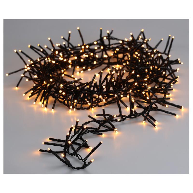 Maxi Cluster Kerstverlichting - 1000 Led - 15M - Extra Warm Wit - Timer - Lichtfuncties - Geheugen - Buiten