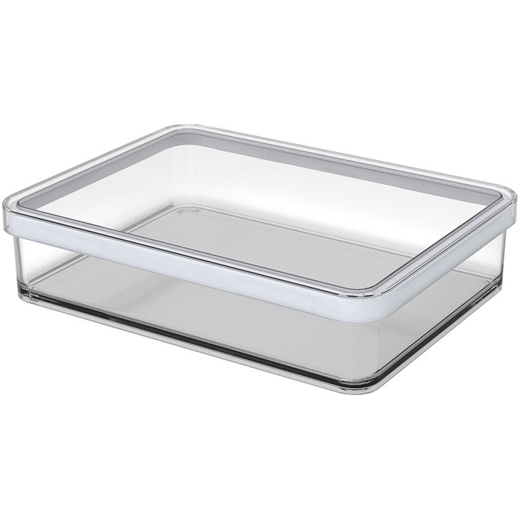 Rotho Loft Vleeswarendoos 20X15X5 Cm 1L Wit/Transparant