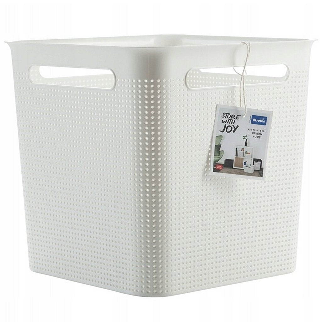 Rotho Brisen Opbergmand 29.1X29.1X28.1 Cm 18L Wit