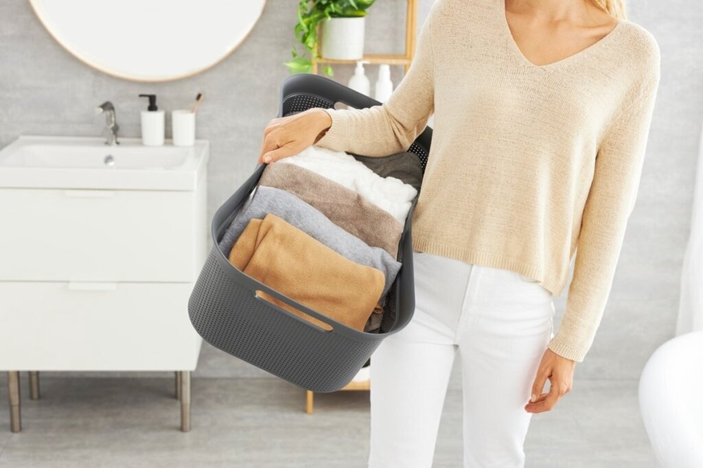 Rotho Flexibele Wasmand Brisen 41 L Antraciet