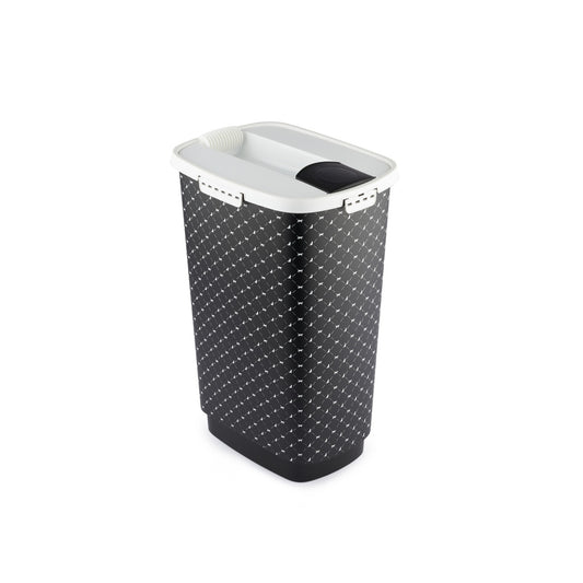 Rotho Mypet Voercontainer Zwart/Wit Hondenvoerbewaarbak 50L