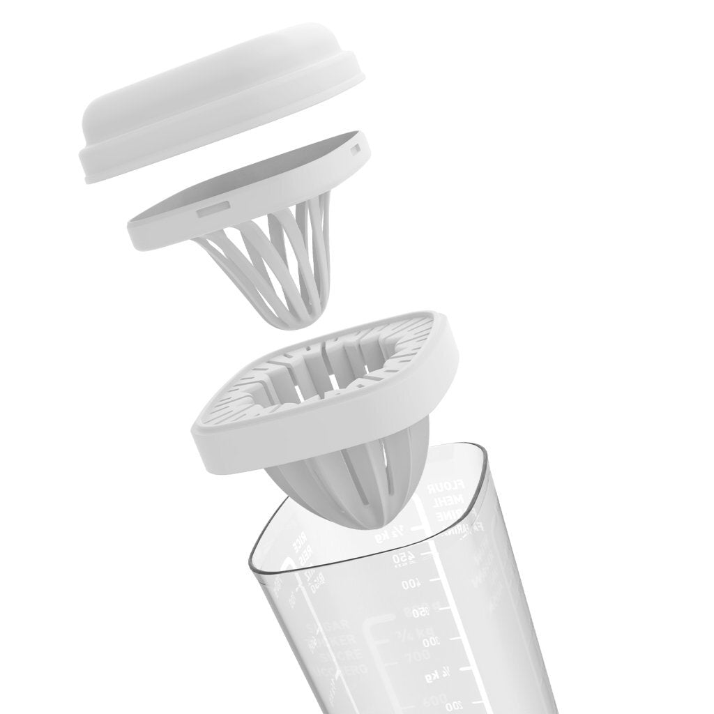 Rotho Loft Shaker Met Citruspers 1L Wit/Transparant