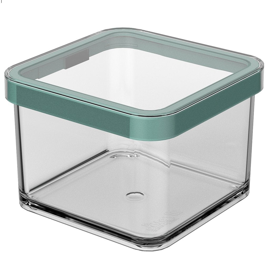 Rotho Loft Bewaardoos 10X10X7.2 Cm 0.5L Mistletoe Groen/Transparant