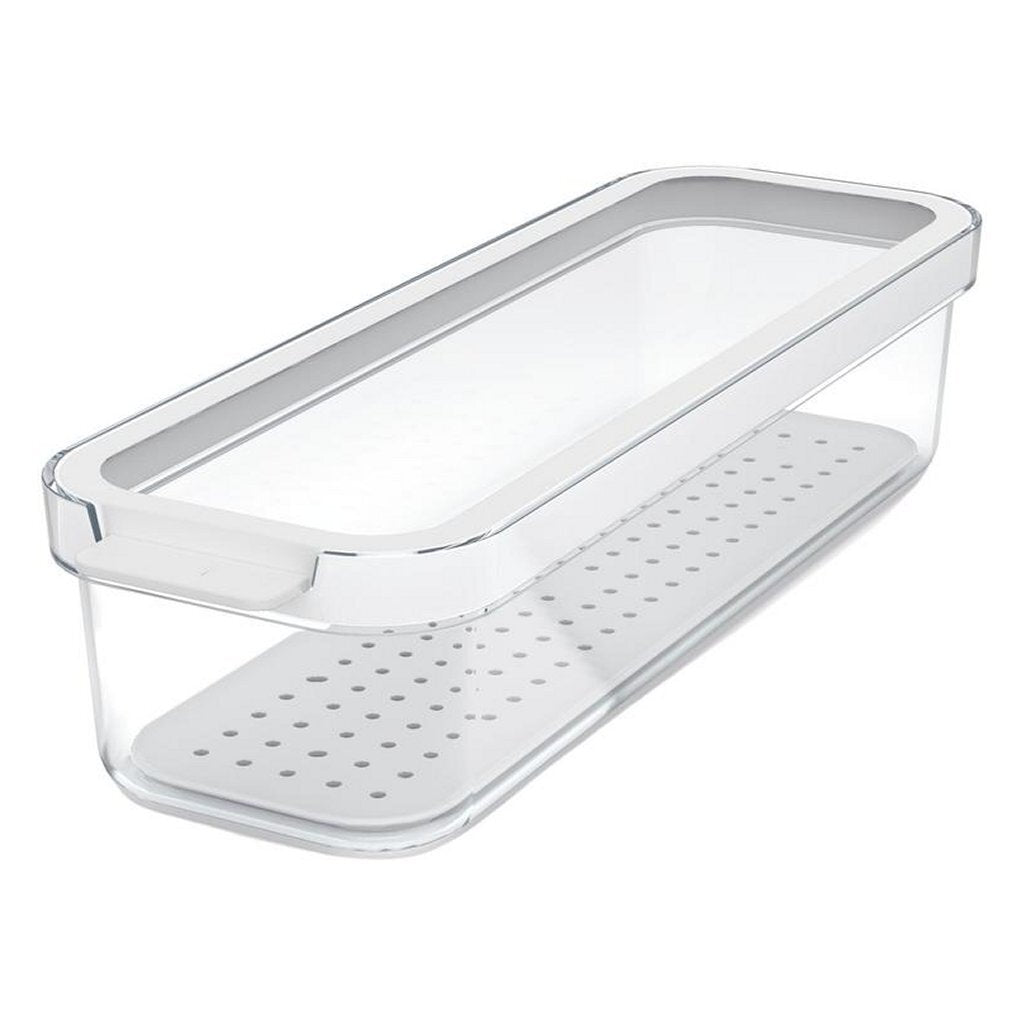 Rotho Cauma Koelkastorganizer 27X9.2X6.2 Cm 1.15L Wit/Transparant