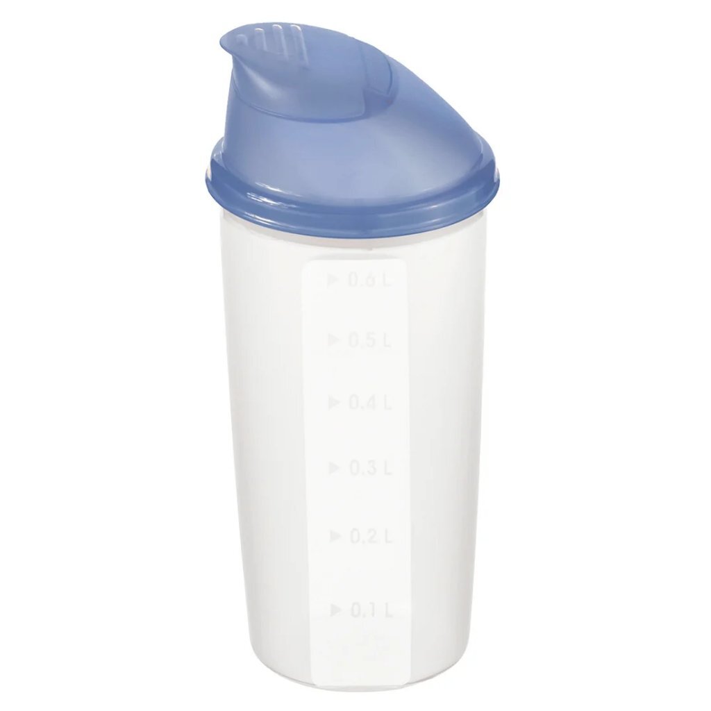 Rotho Rondo Shaker 0.6L Horizon Blauw/Transparant