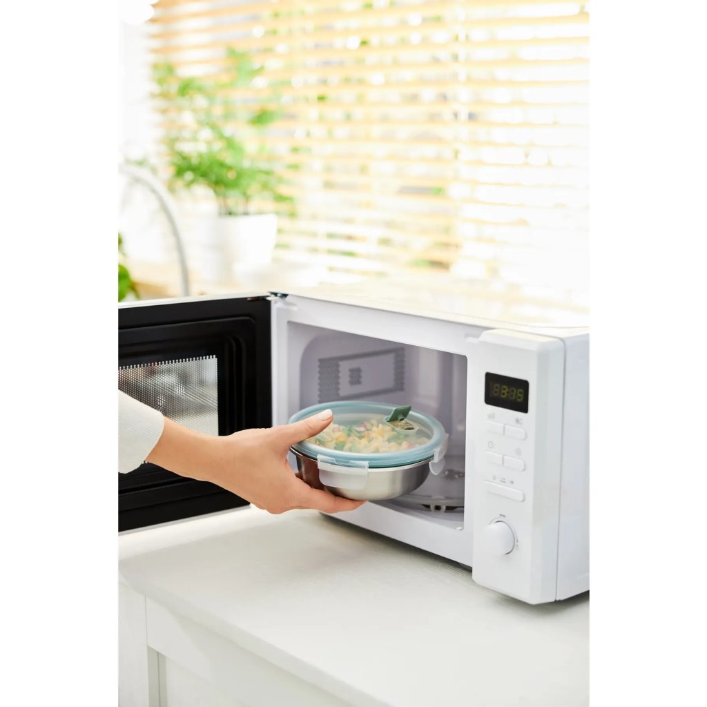 Rotho Nala Clic And Lock Vershouddoos 0.6L Mistletoe Green/Rvs