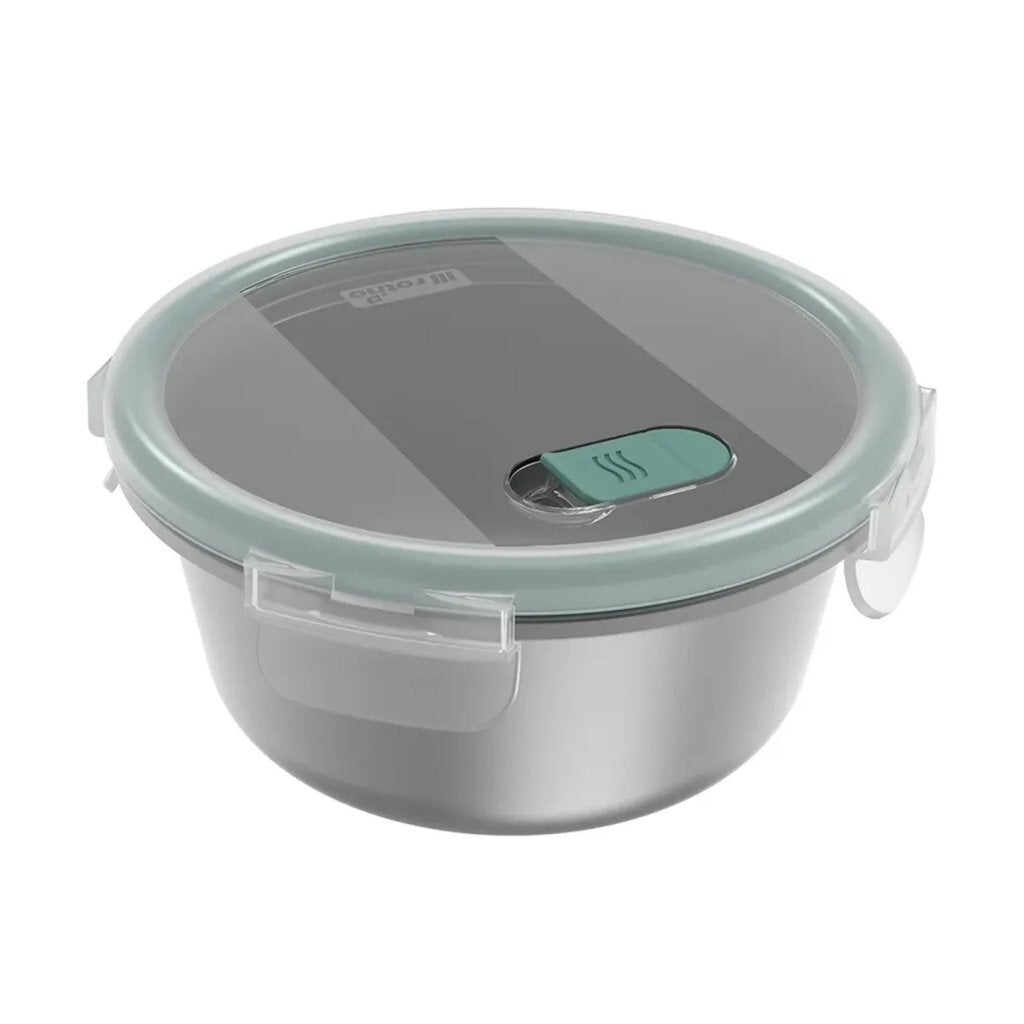 Rotho Nala Clic And Lock Vershouddoos 0.9L Mistletoe Green/Rvs