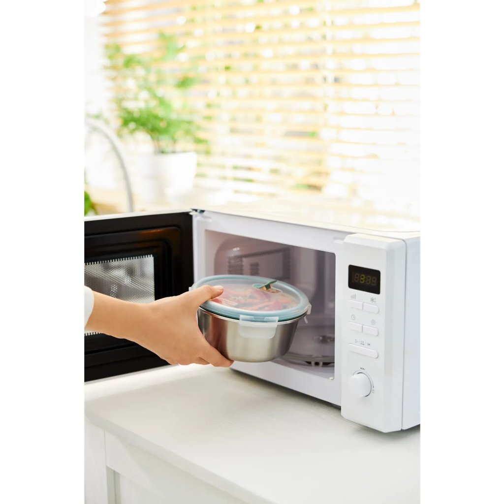 Rotho Nala Clic And Lock Vershouddoos 0.9L Mistletoe Green/Rvs