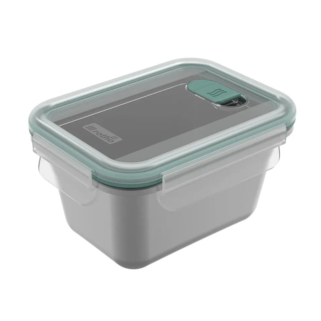Rotho Nala Clic And Lock Vershouddoos 0.7L Mistletoe Green/Rvs