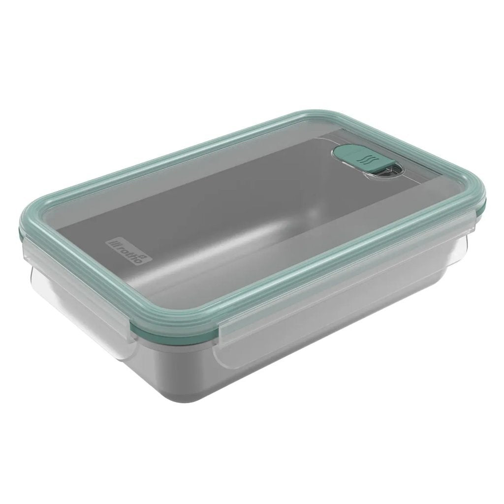 Rotho Nala Clic And Lock Vershouddoos 1L Mistletoe Green/Rvs