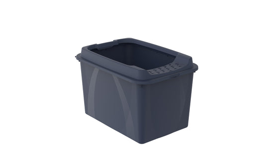 Rotho Eco Berty Kattenbak Met Boveningang Donkerblauw