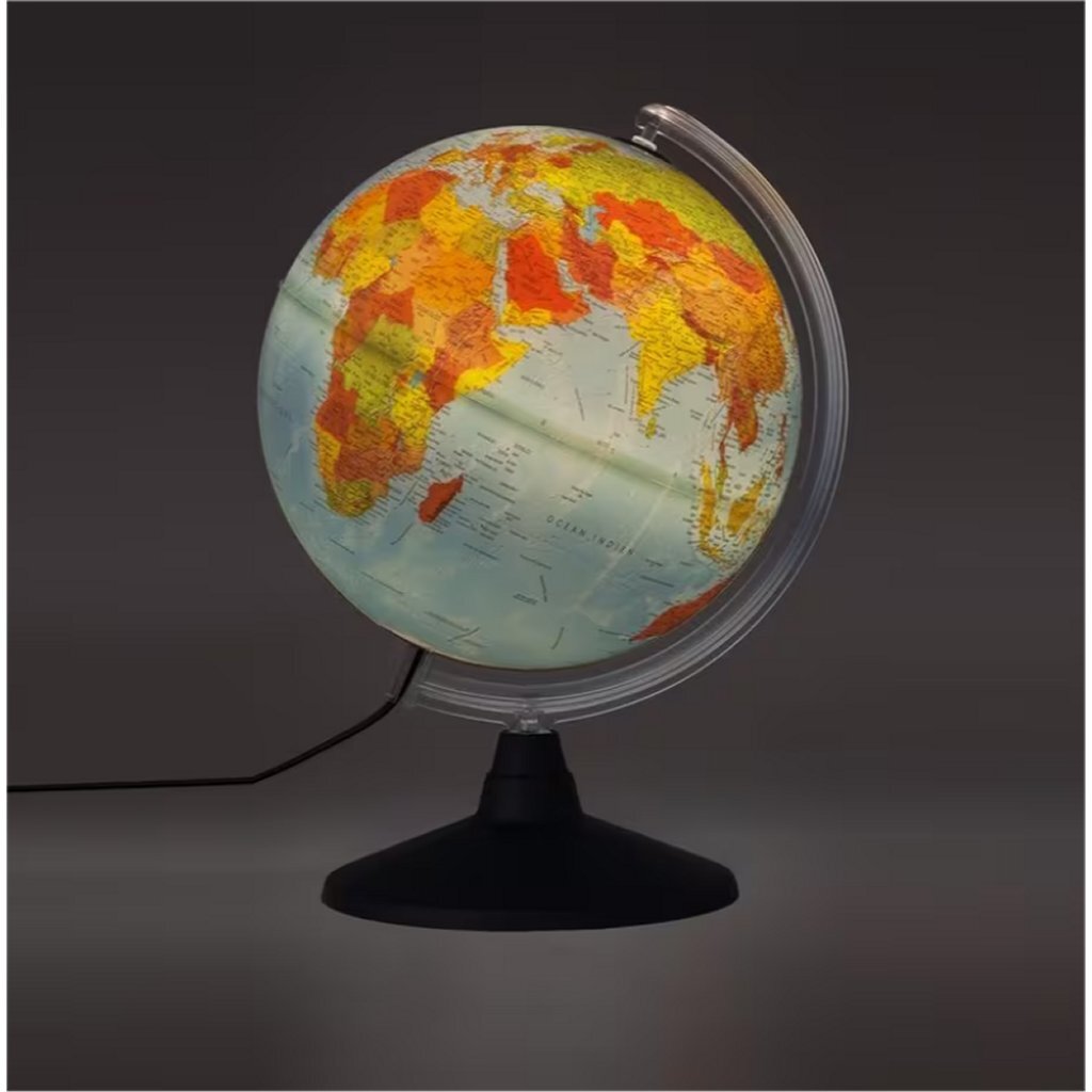 Kangaro Nova Rico Nr-0325Elfg-Fr Elite Wereldbol 25 Cm Franstalig + Led-Verlichting