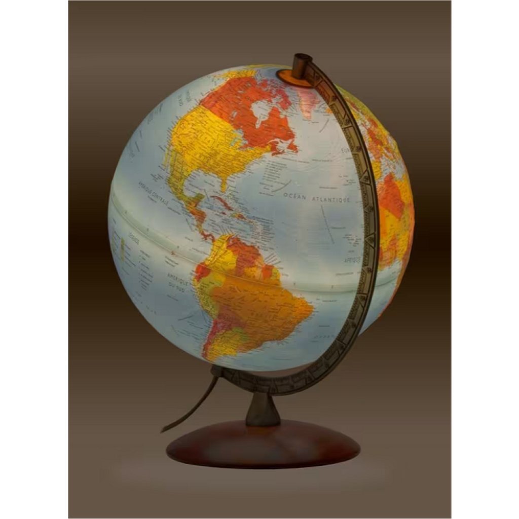 Kangaro Nova Rico Nr-0333Prfg-Nr Primus Wereldbol 30 Cm + Verlichting