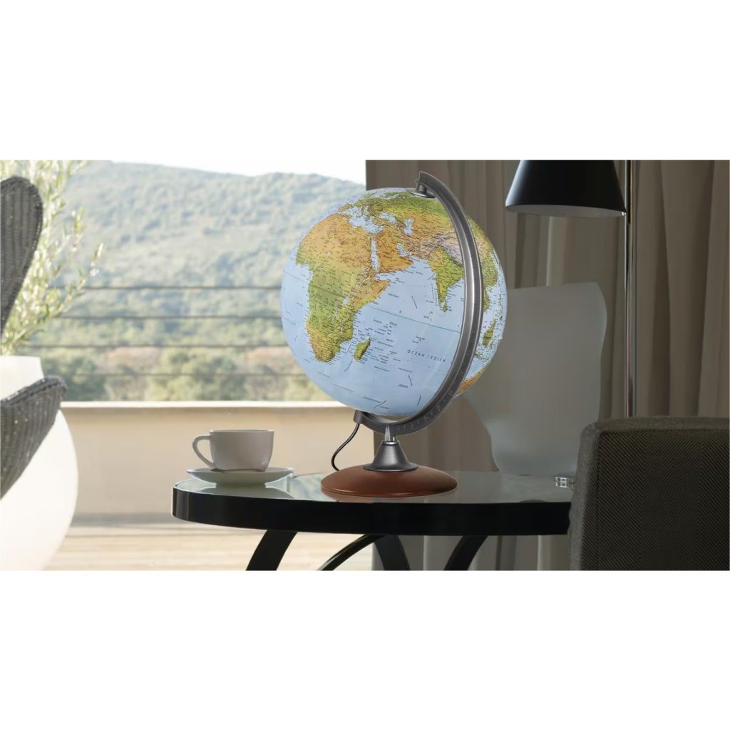 Kangaro Nova Rico Nr-0330Atfp-Fr Atlantis Wereldbol Franstalig 30 Cm + Led-Verlichting
