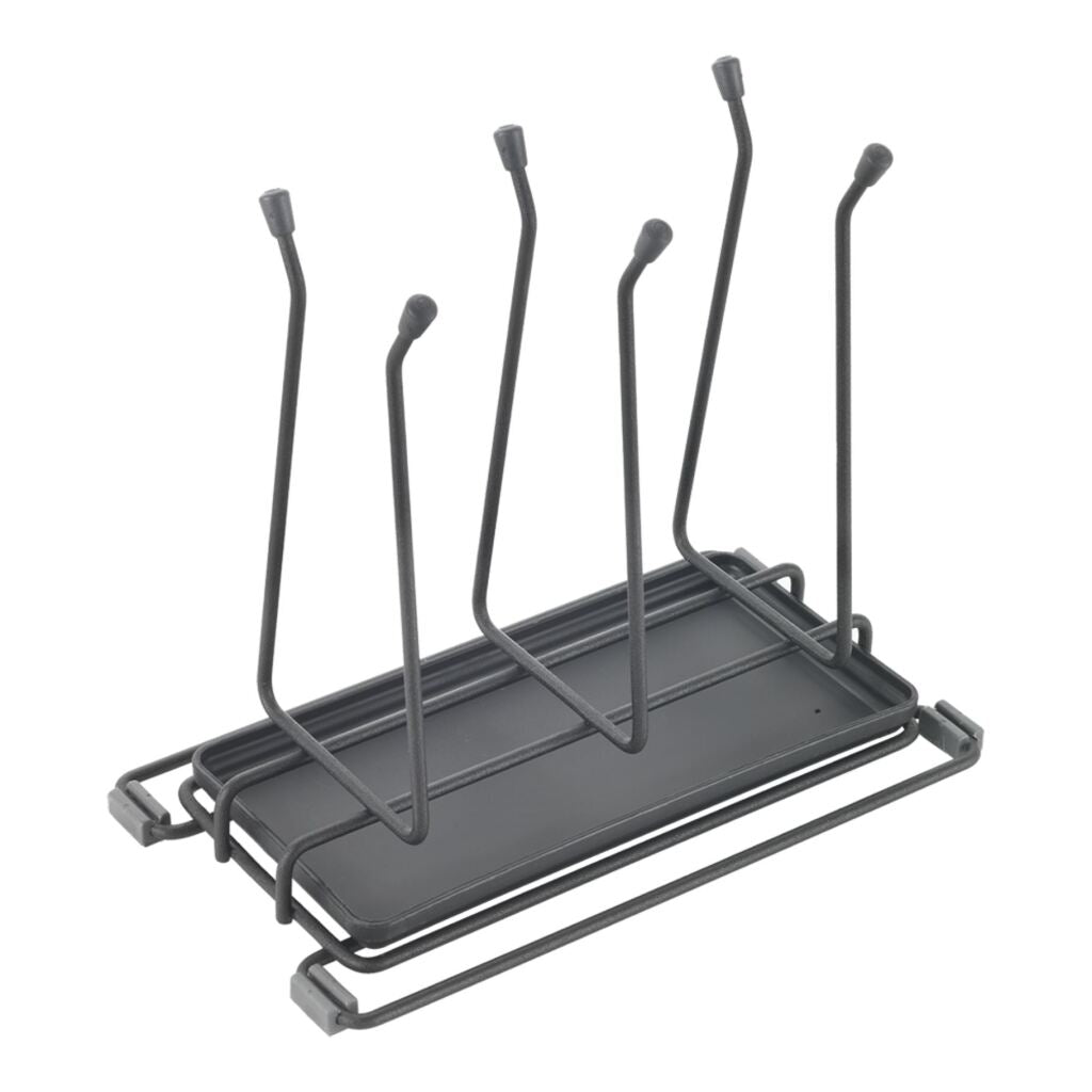 Metaltex Afdruiprek Flessen 25X14X22 Cm Antraciet