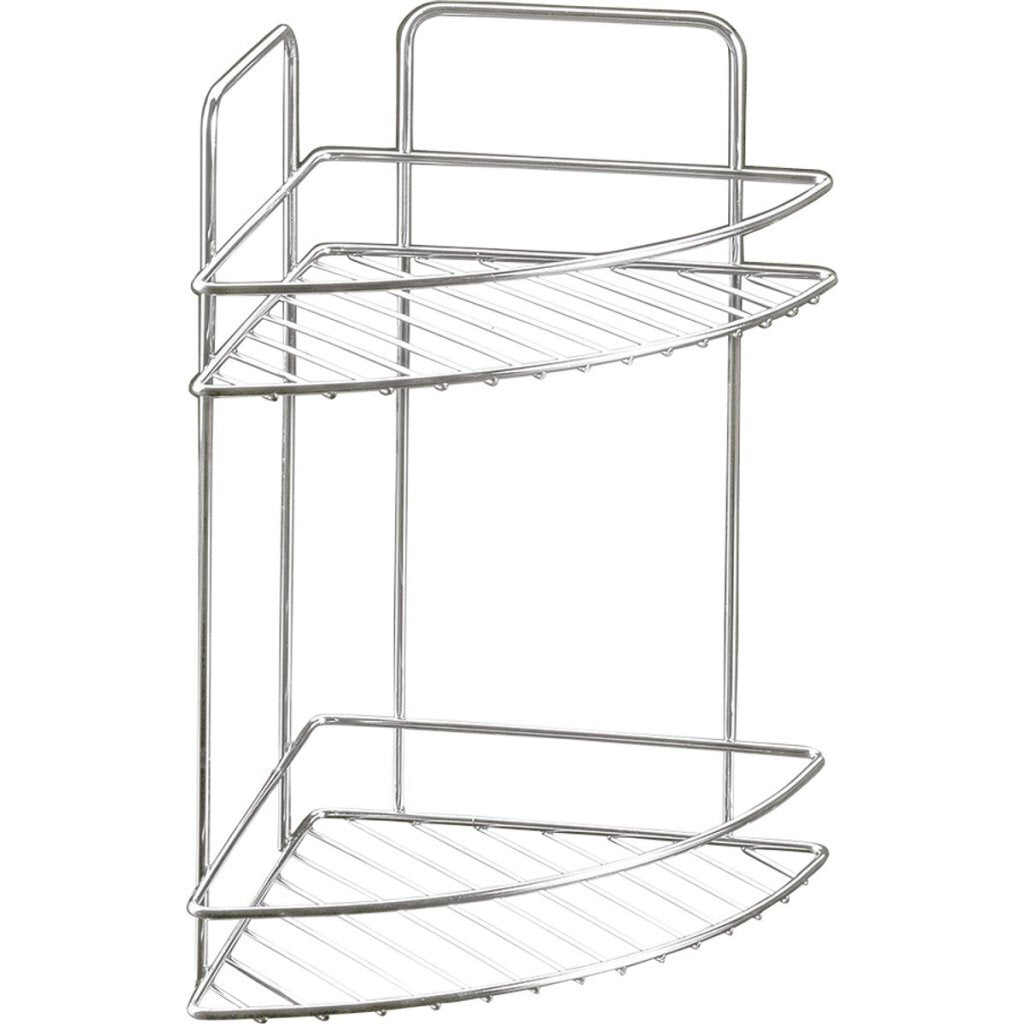 Metaltex Badkamerrek Vacu&Uuml;M Fixatie 2-Lagen 23X23X35 Cm Chromelook