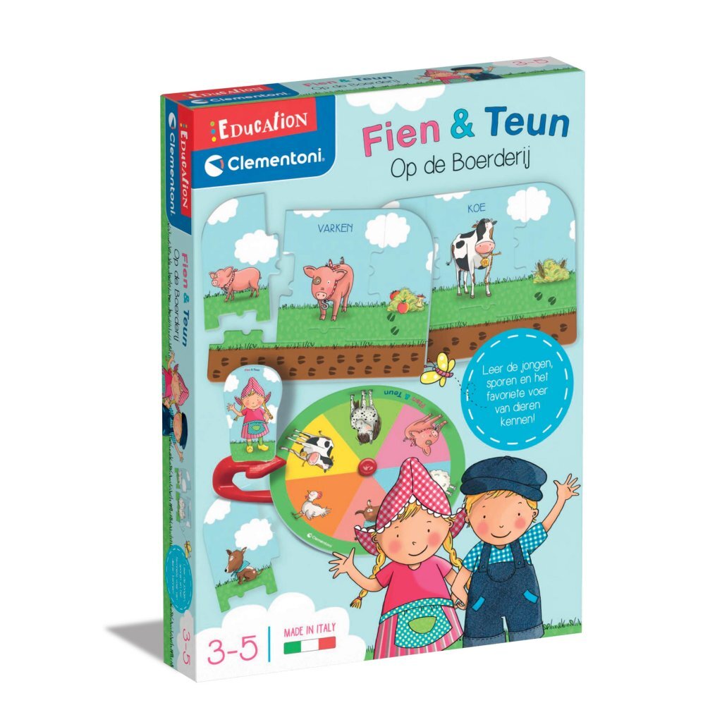Clementoni Fien En Teun Op De Boerderij Puzzelspel