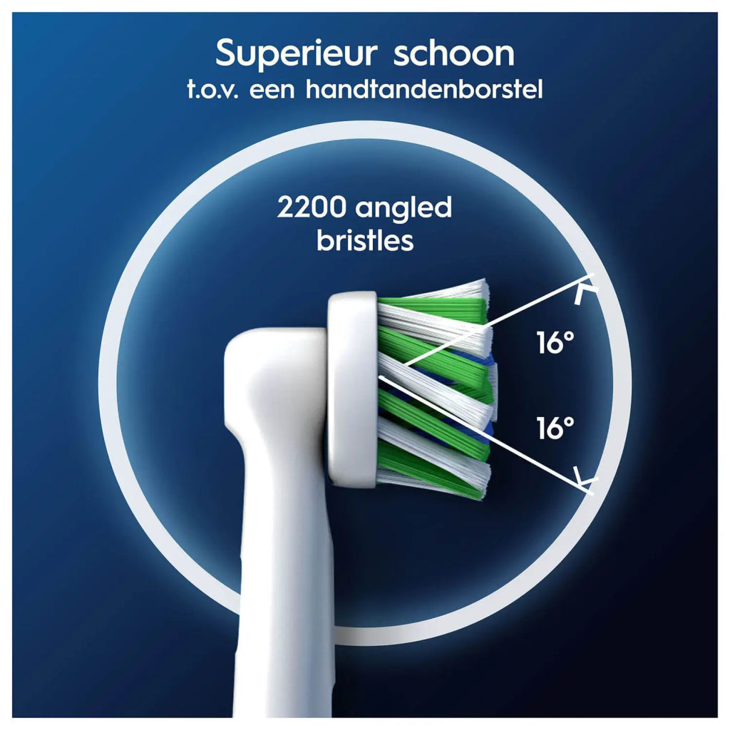 Oral-B Cross Action Pro Opzetborstels 4 Stuks Wit