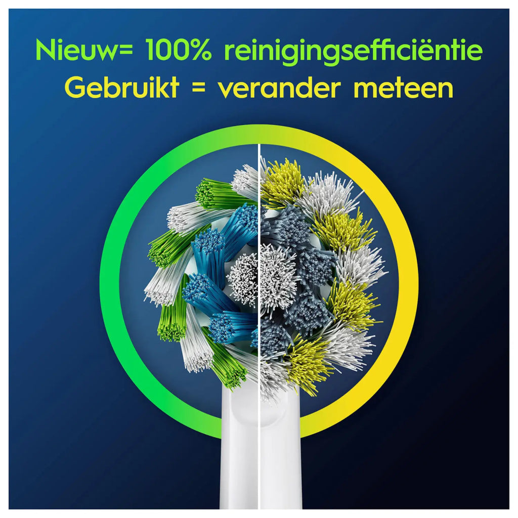 Oral-B Cross Action Pro Opzetborstels 4 Stuks Wit