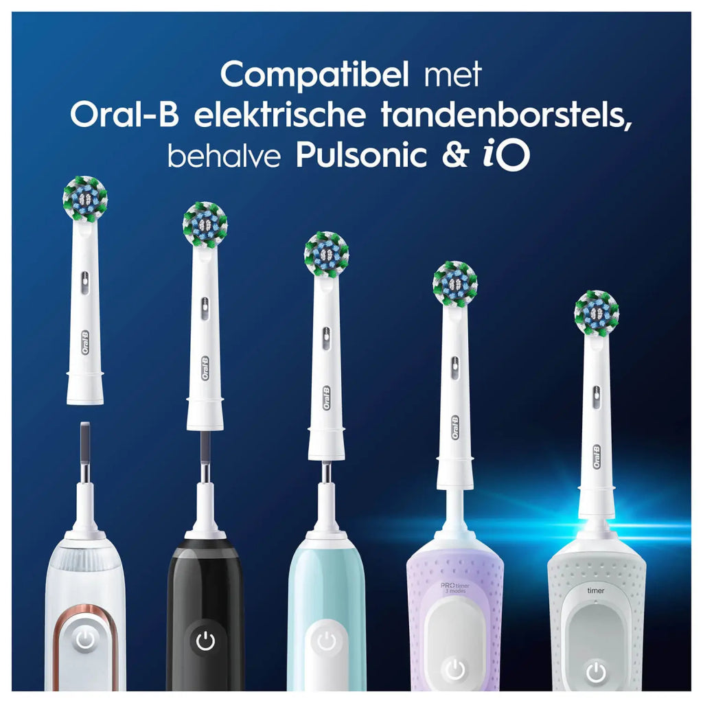Oral-B Cross Action Pro Opzetborstels 4 Stuks Wit