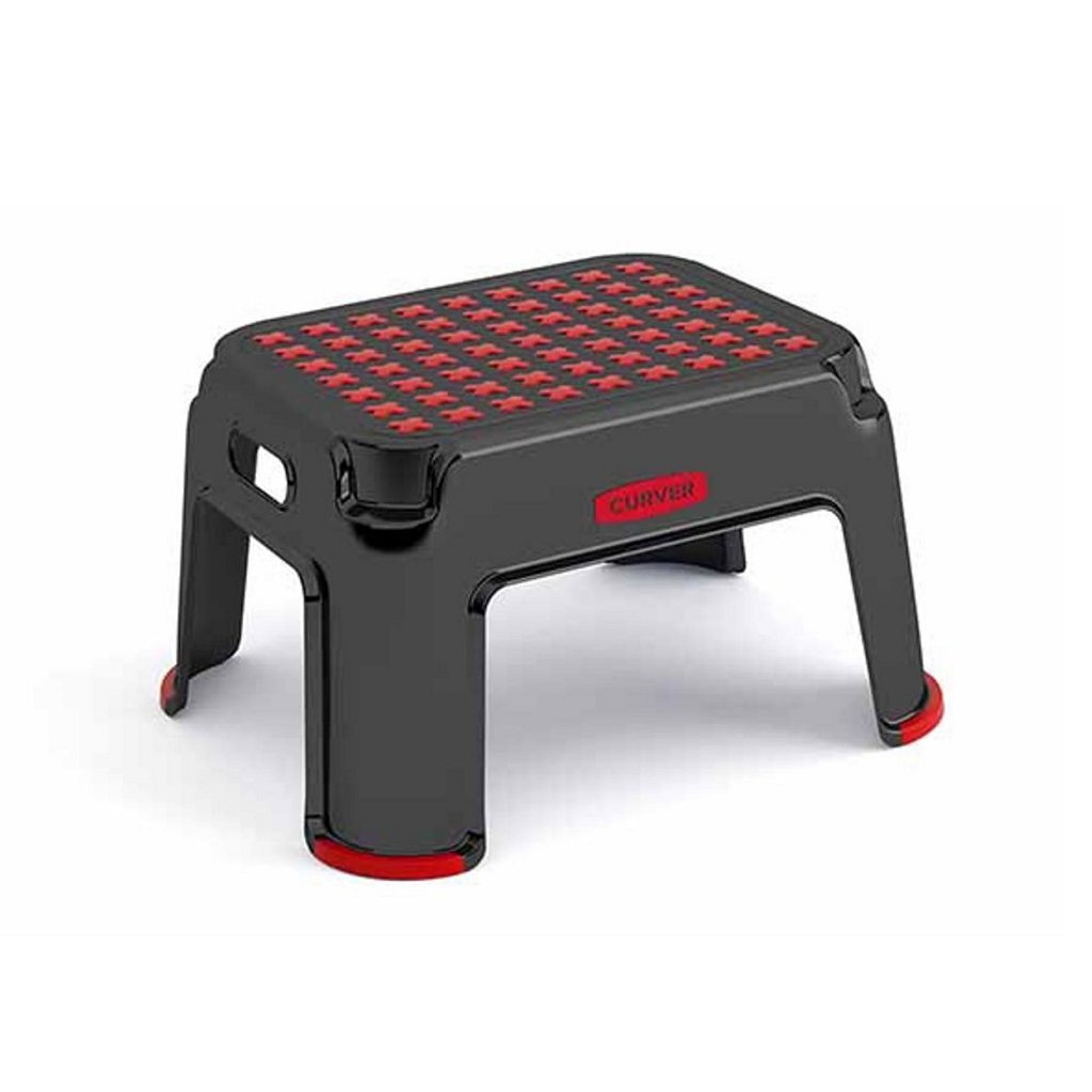 Curver Opstapje 43X36X24 Cm Zwart/Rood