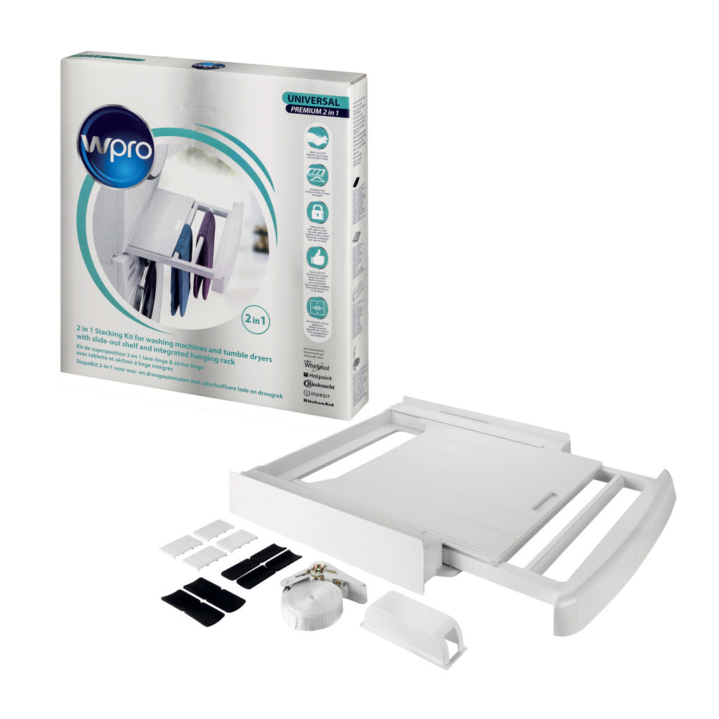 Wpro Skp101 Universele Stapelkit Met Droogrek