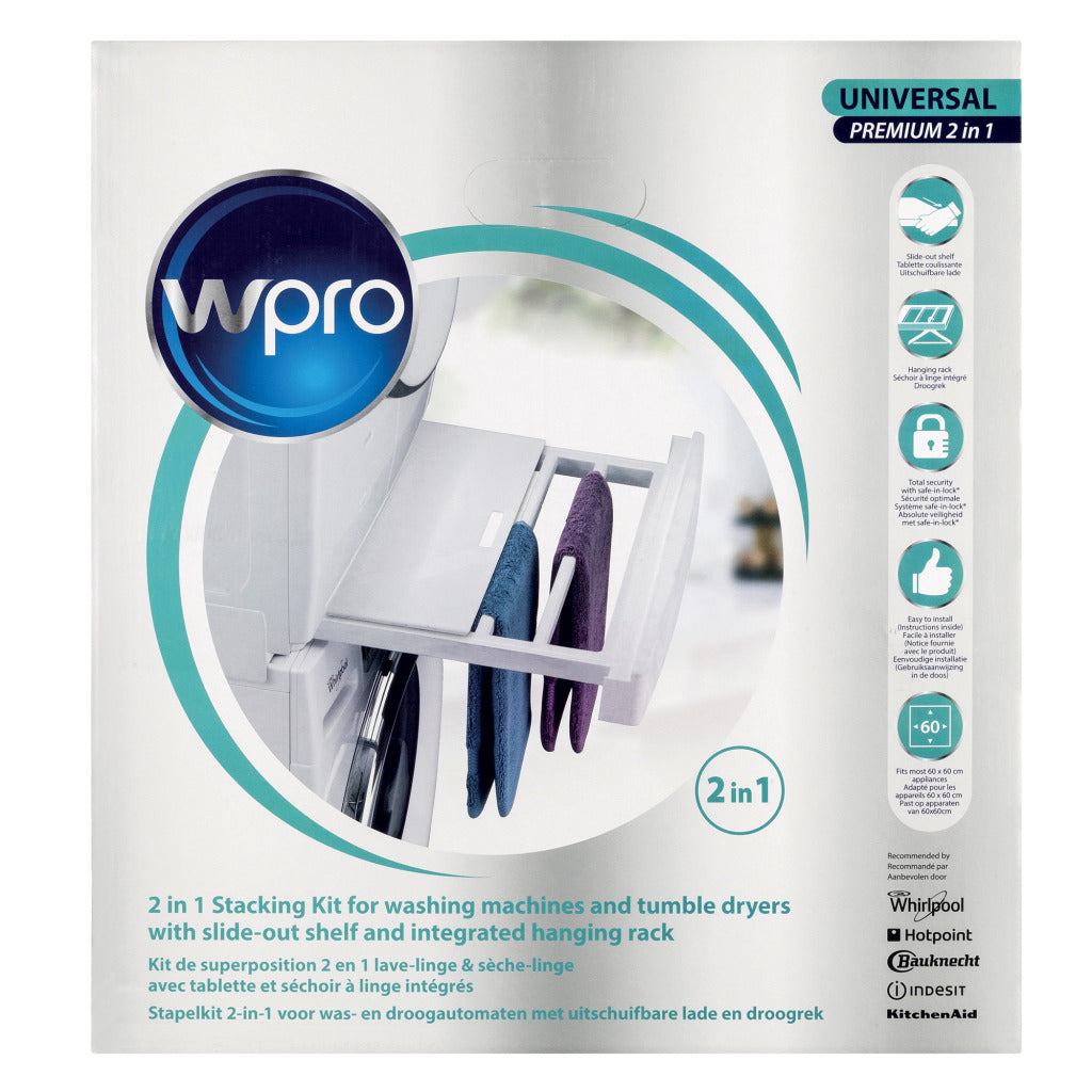 Wpro Skp101 Universele Stapelkit Met Droogrek
