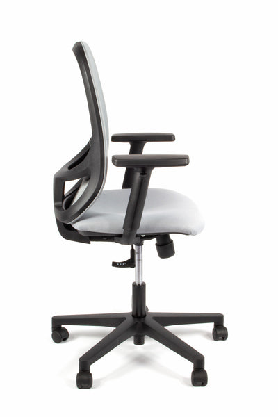 Linea Fabbrica Grace 01 Grijs/Grijs Bureaustoel Met 1D Armleuning