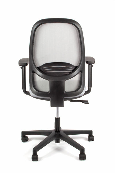 Linea Fabbrica Grace 01 Grijs/Grijs Bureaustoel Met 1D Armleuning
