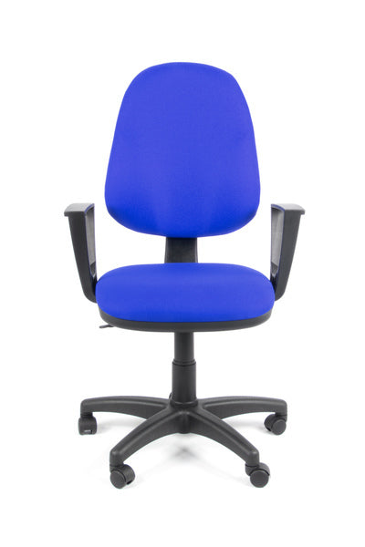 Linea Fabbrica Tiger 01 Blauw/Blauw Bureaustoel Met Armleuning