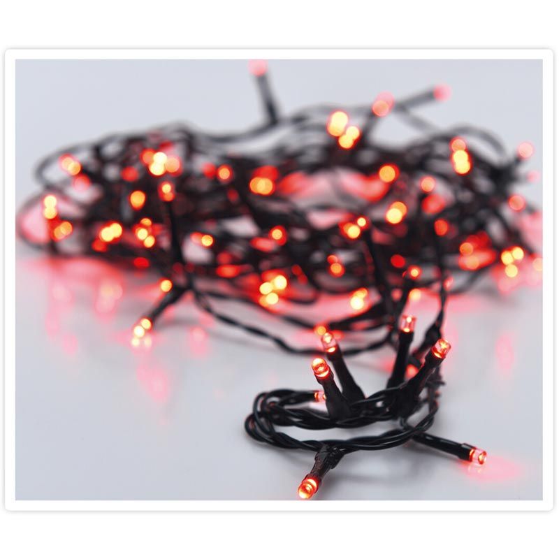 Kerstverlichting 80 Led- 6M - Rood - Timer - Lichtfuncties - Geheugen - Buiten