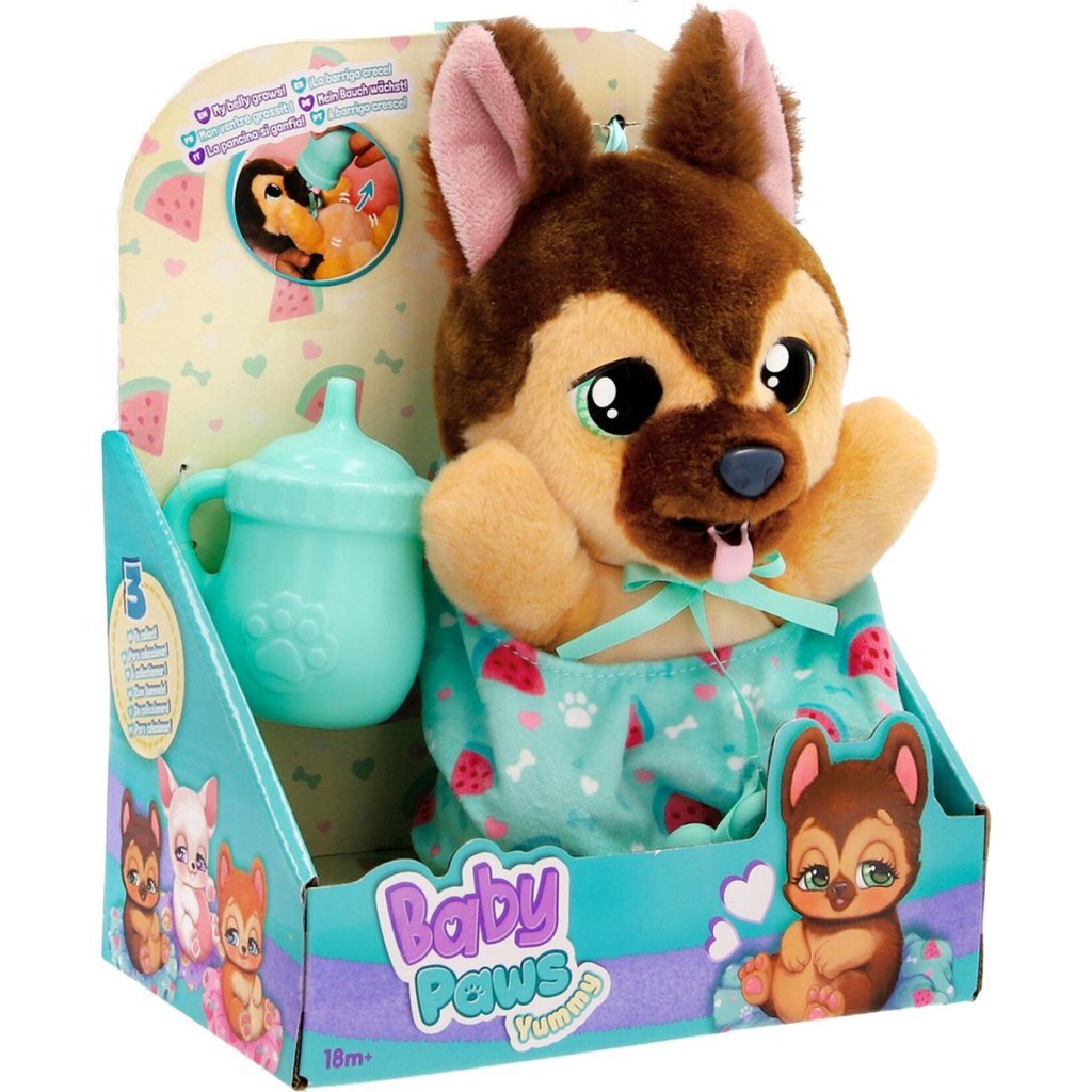 Overige Merken Baby Paws Interactieve Knuffel Yummy Duitse Herder