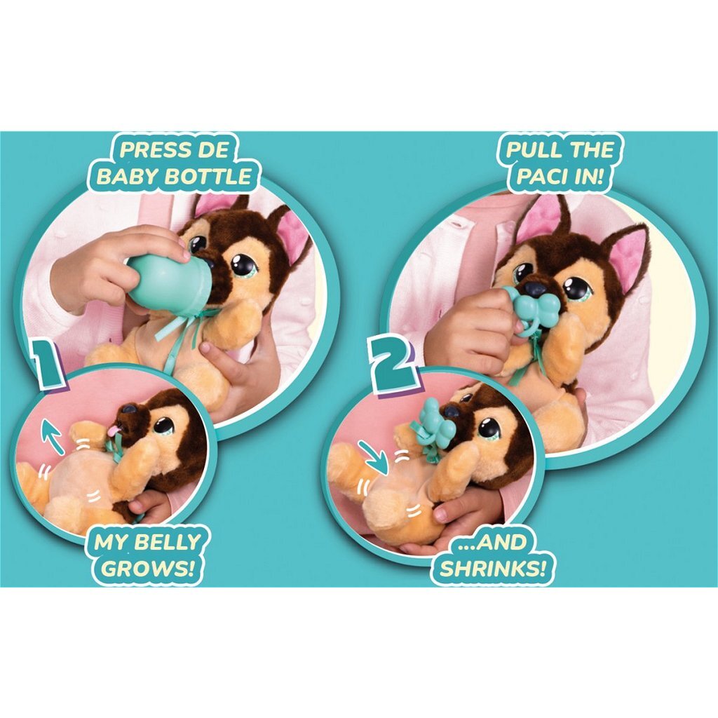 Overige Merken Baby Paws Interactieve Knuffel Yummy Duitse Herder