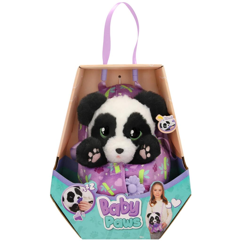 Overige Merken Baby Paws Knuffel Panda + Geluid