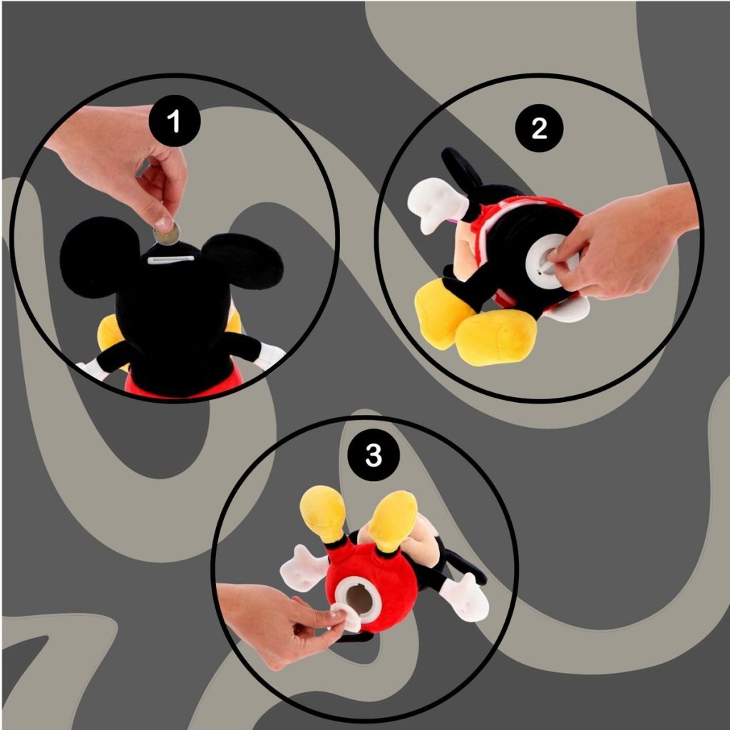 Disney Mickey Mouse Pluche Spaarpot 20 Cm