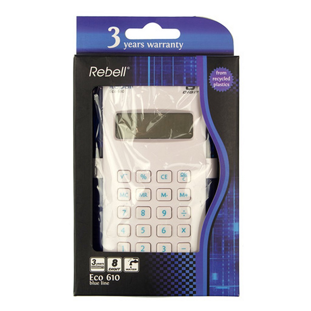 Rebell Re-Eco610-Wb Calculator Eco 610 Wit