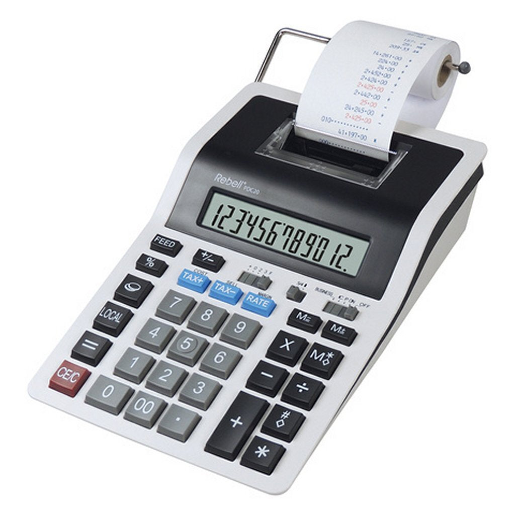 Rebell Re-Pdc20-Wb Printcalculator Pdc20 Wit/Zwart