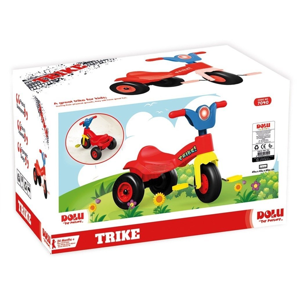 Dolu Trike Driewieler Rood/Blauw/Geel 49X42X60 Cm