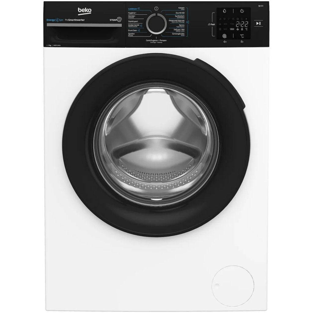 Beko Bm3Wfu3741B Wasmachine 7 Kg Wit/Zwart