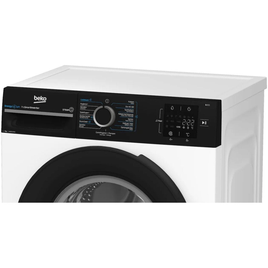 Beko Bm3Wfu3741B Wasmachine 7 Kg Wit/Zwart
