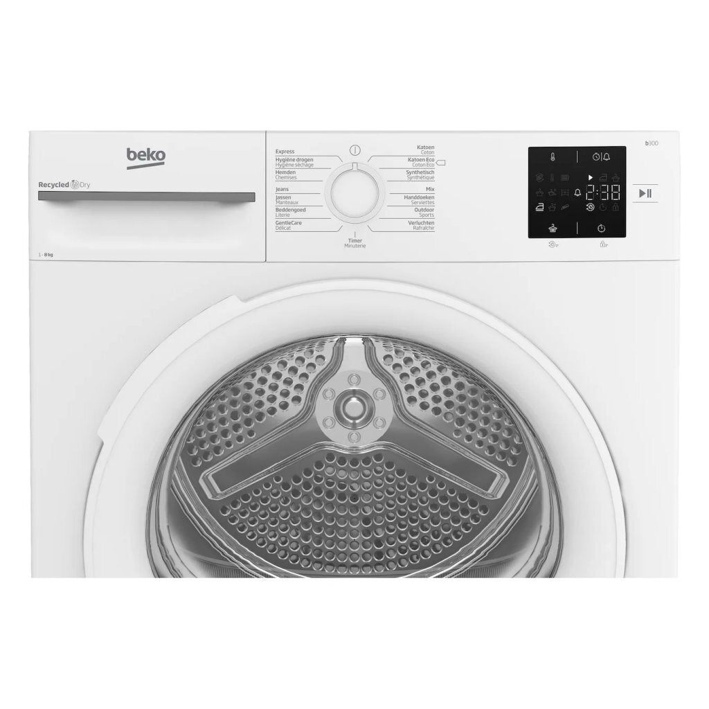 Beko Bm3T38232Cw Warmtepompdroger 8 Kg Wit