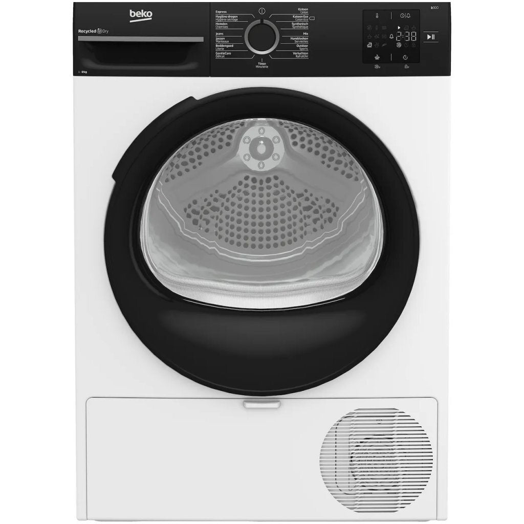 Beko Bm3T3823B Warmtepompdroger 8 Kg Wit/Zwart