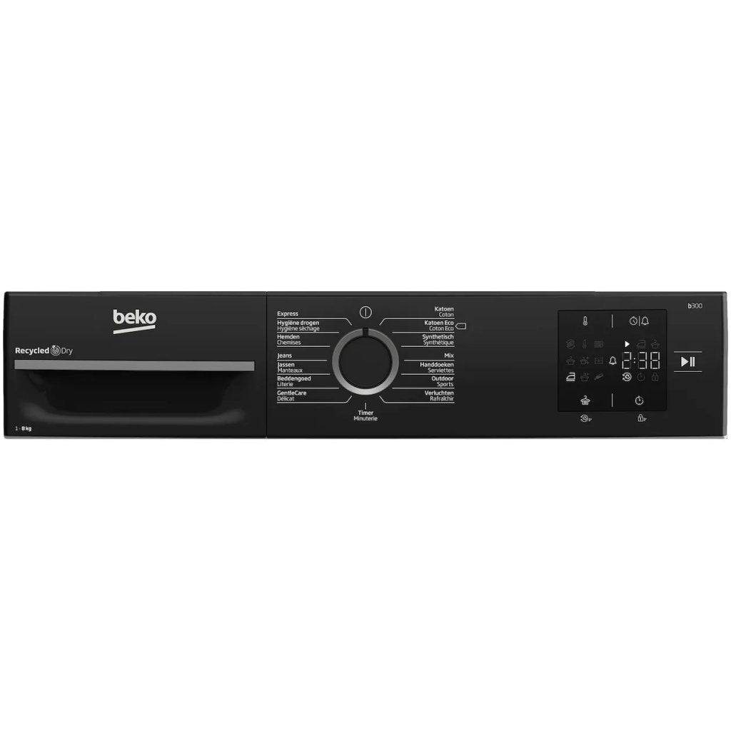 Beko Bm3T3823B Warmtepompdroger 8 Kg Wit/Zwart