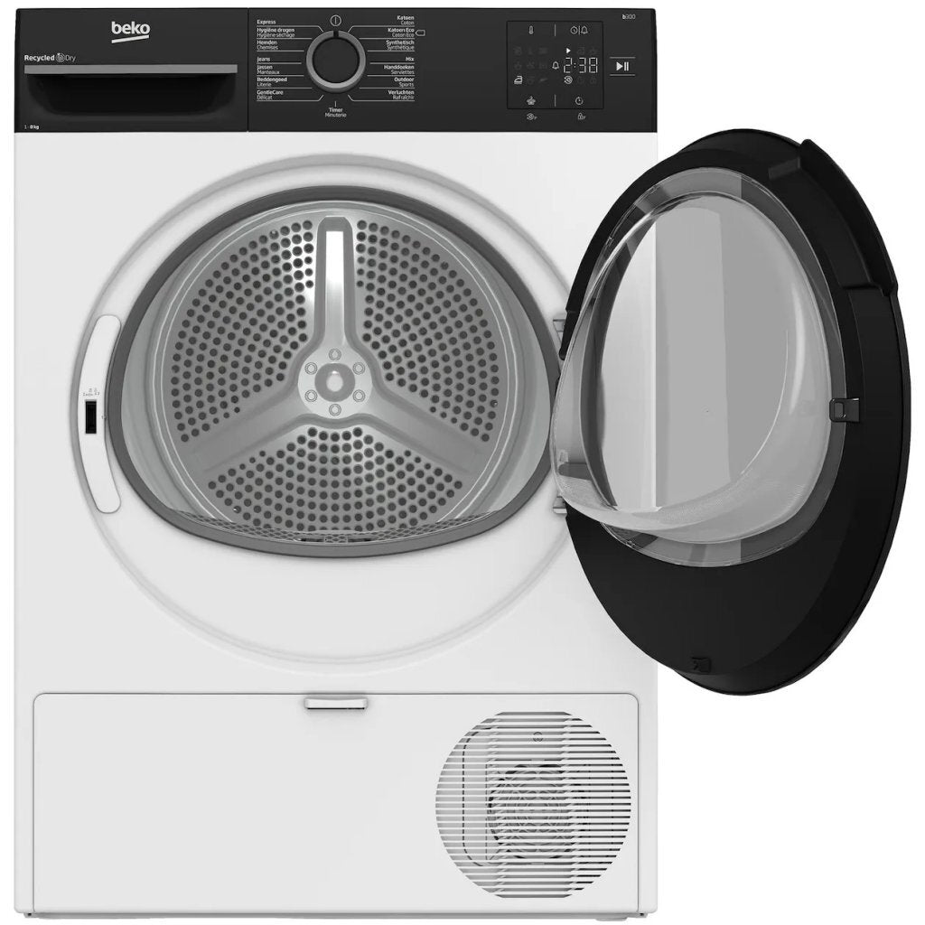 Beko Bm3T3823B Warmtepompdroger 8 Kg Wit/Zwart