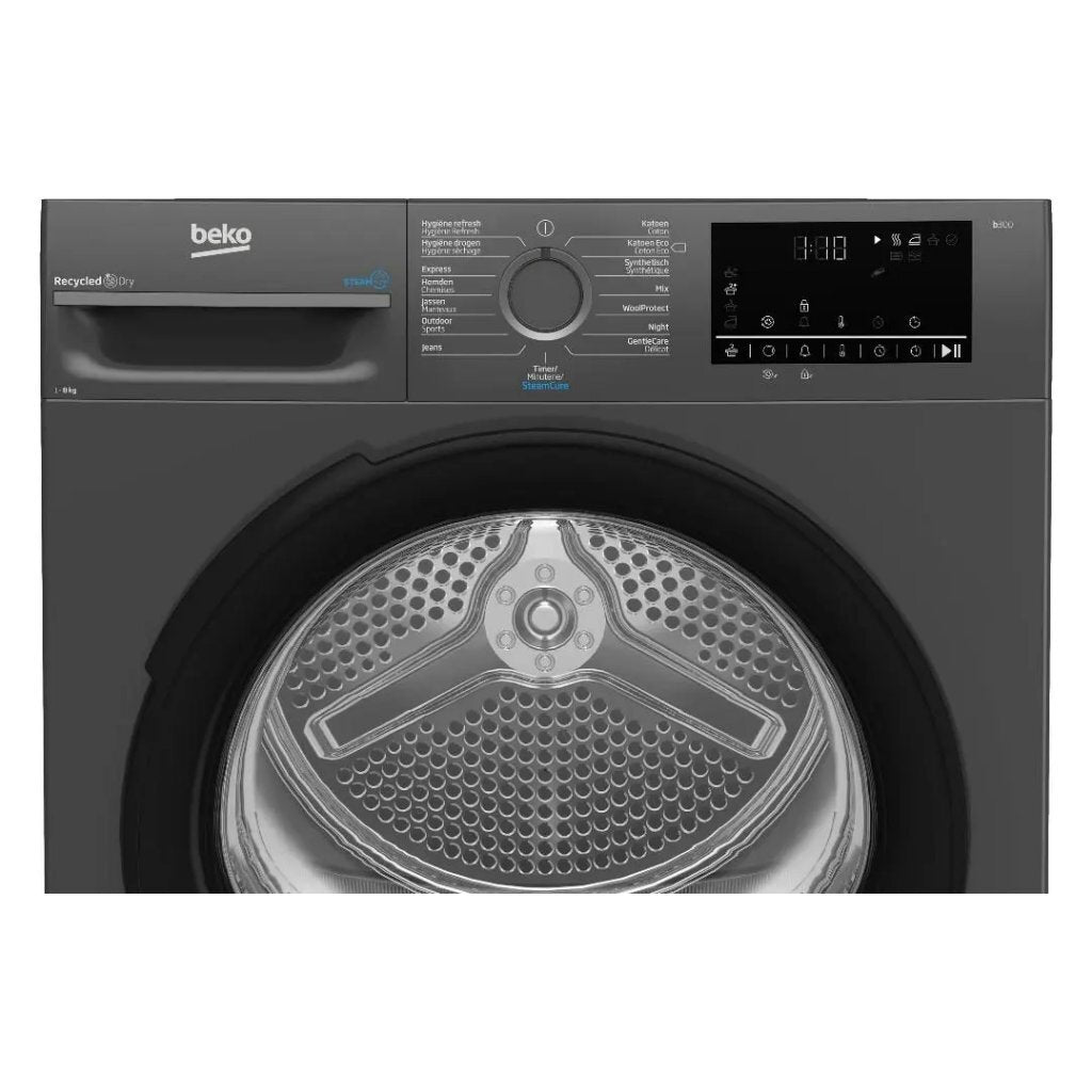 Beko Bm3T3824A Warmtepompdroger 8 Kg Antraciet