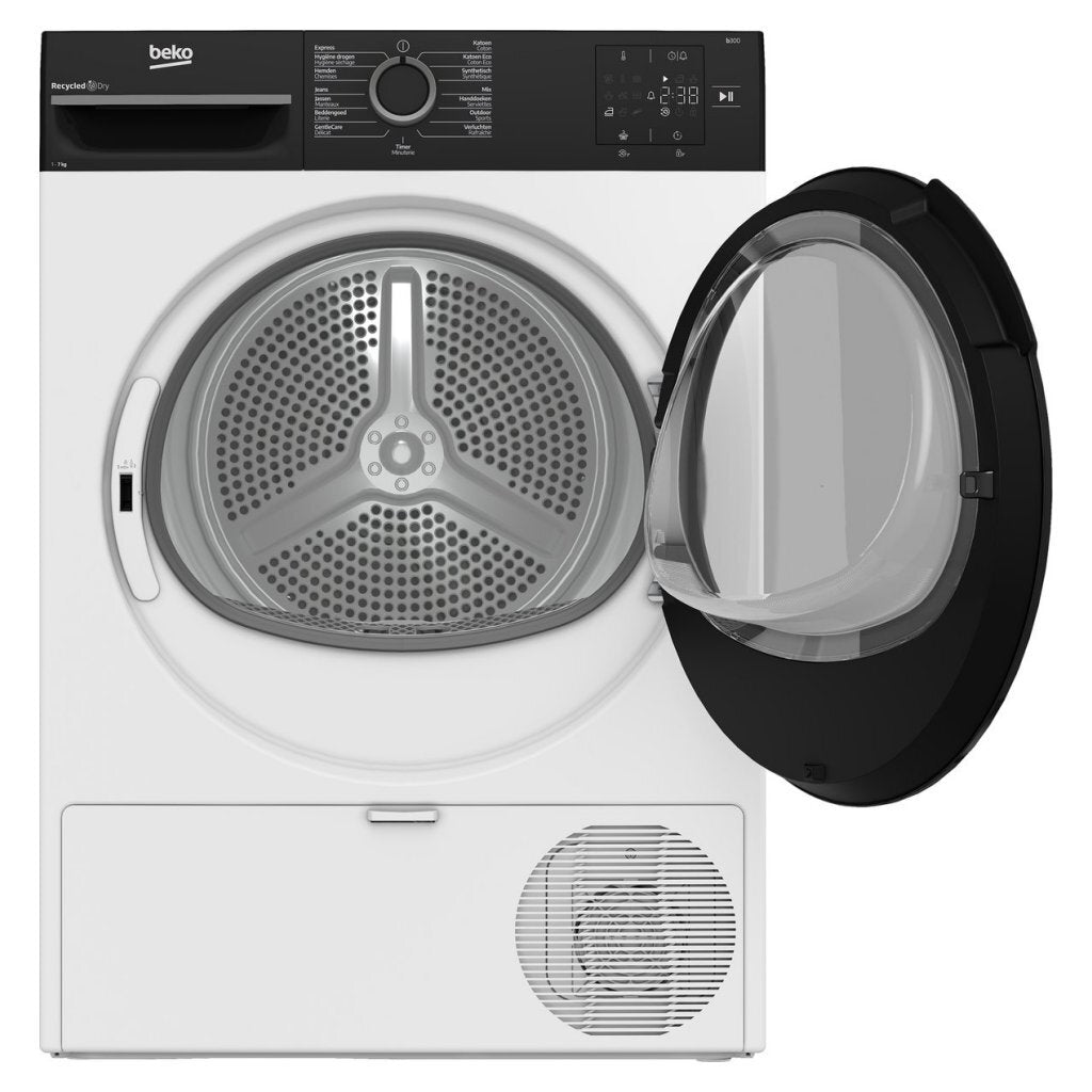 Beko Bm3T3722B Warmtepompdroger 7 Kg Wit/Zwart