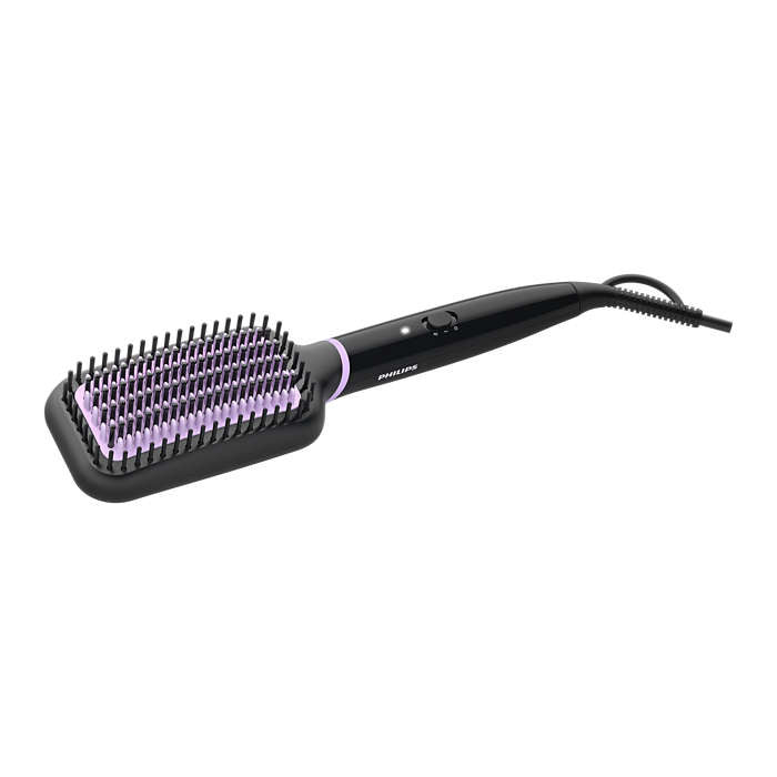 Philips Bhh880/00 Verwarmde Ontkrulborstel Zwart/Paars