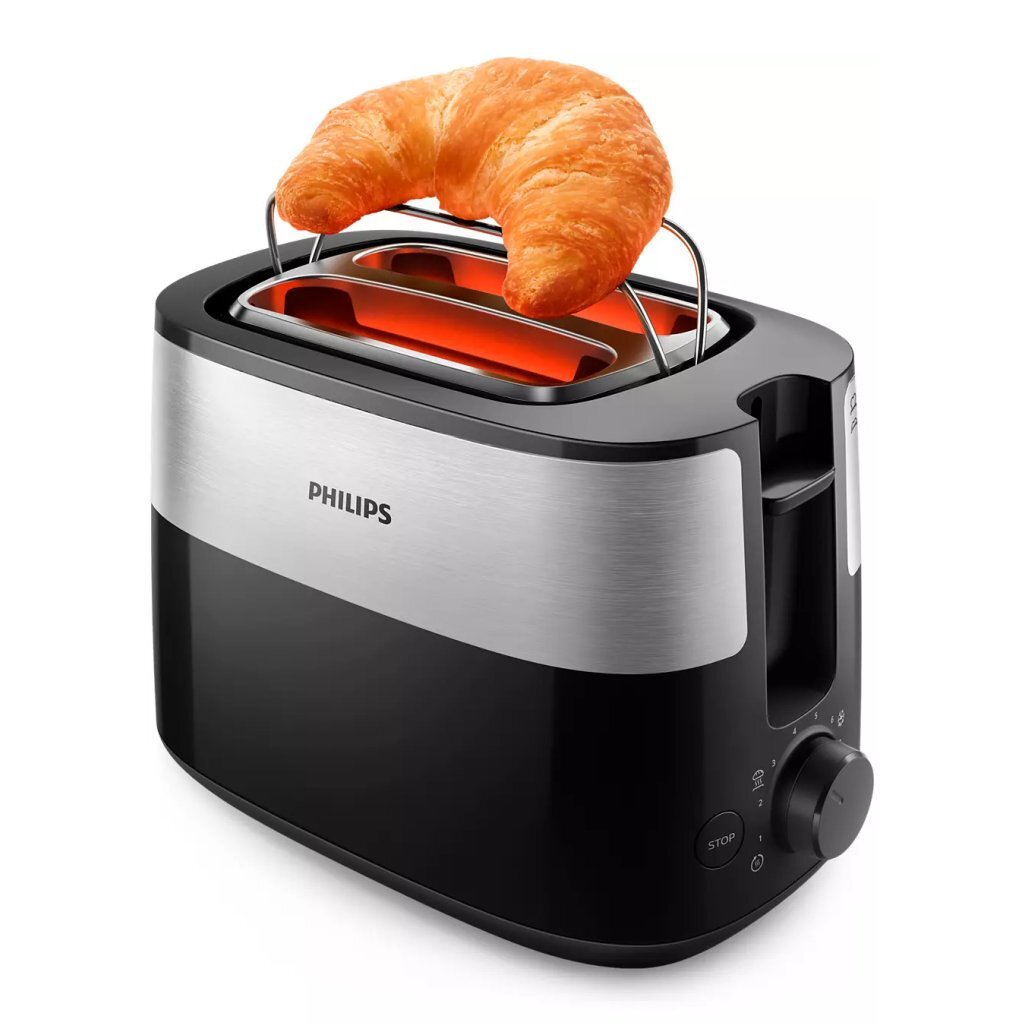 Philips Hd2516/90 Daily Collection Broodrooster Rvs/Zwart